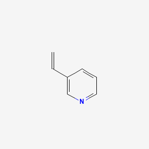Chemical structure of 3-Vinylpyridine (stabilized with TBC)