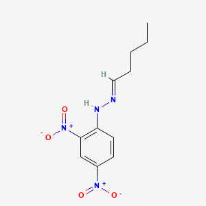 Chemical structure of Valeraldehyde 2,4-Dinitrophenylhydrazone