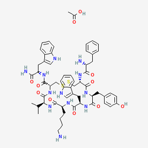 Chemical structure of Vapreotide Acetate
