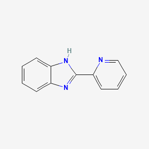 Chemical structure of 2-(2-Pyridyl)benzimidazole