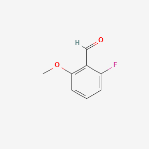 Chemical structure of 2-Fluoro-6-methoxybenzaldehyde