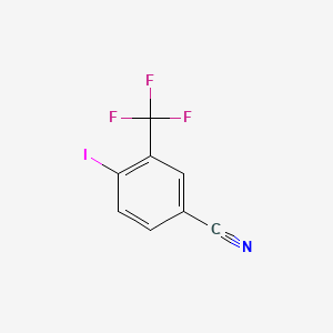 Chemical structure of 4-Iodo-3-(trifluoromethyl)benzonitrile