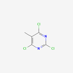Chemical structure of 2,4,6-Trichloro-5-methylpyrimidine