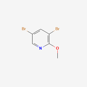 Chemical structure of 3,5-Dibromo-2-methoxypyridine