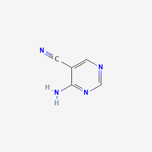 Chemical structure of 4-Amino-5-pyrimidinecarbonitrile
