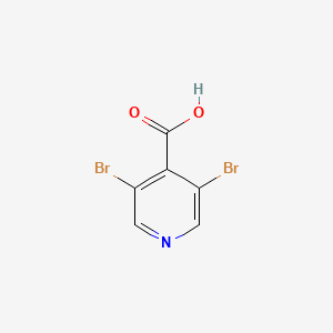Chemical structure of 3,5-Dibromoisonicotinic acid