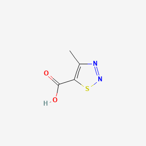 Chemical structure of 4-Methyl-1,2,3-thiadiazole-5-carboxylic acid