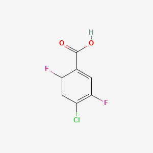 Chemical structure of 4-Chloro-2,5-difluorobenzoic acid