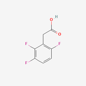 Chemical structure of 2,3,6-Trifluorophenylacetic acid