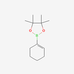 Chemical structure of 1-Cyclohexen-1-yl-boronic acid pinacol ester