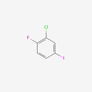 Chemical structure of 3-Chloro-4-fluoroiodobenzene