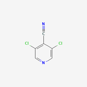 Chemical structure of 3,5-Dichloro-4-pyridinecarbonitrile