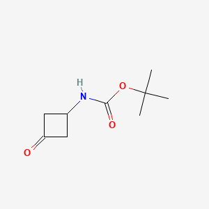 Chemical structure of 3-(Boc-amino)cyclobutanone