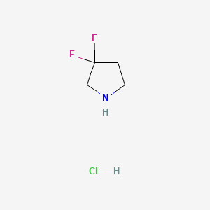 Chemical structure of 3,3-Difluoropyrrolidine hydrochloride