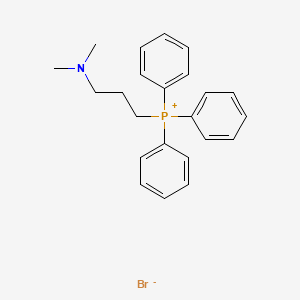 Chemical structure of (3-(Dimethylamino)propyl)triphenylphosphonium bromide