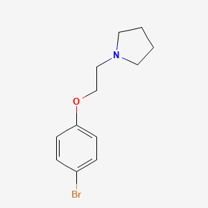 Chemical structure of 1-[2-(4-Bromophenoxy)ethyl]pyrrolidine