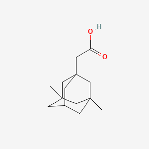 Chemical structure of 3,5-Dimethyladamantane-1-acetic acid