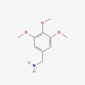 Chemical structure of 3,4,5-Trimethoxybenzylamine