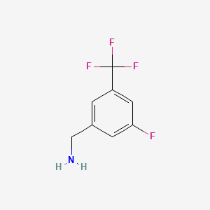 Chemical structure of 3-Fluoro-5-(trifluoromethyl)benzylamine