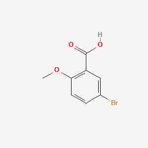 Chemical structure of 5-Bromo-2-methoxybenzoic acid