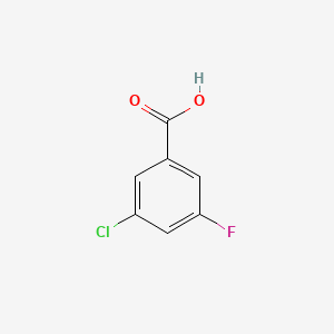 Chemical structure of 3-Chloro-5-fluorobenzoic acid
