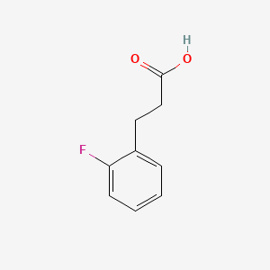 Chemical structure of 3-(2-Fluorophenyl)propionic acid