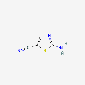 Chemical structure of 2-Aminothiazole-5-carbonitrile