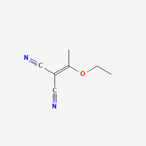 Chemical structure of (1-Ethoxyethylidene)malononitrile