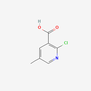 Chemical structure of 2-Chloro-5-methylnicotinic acid