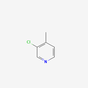 Chemical structure of 3-Chloro-4-methylpyridine