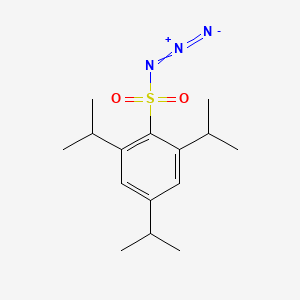 Chemical structure of 2,4,6-Triisopropylbenzenesulfonyl azide