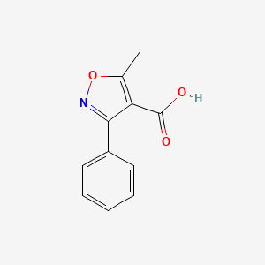 Chemical structure of 5-Methyl-3-phenylisoxazole-4-carboxylic acid