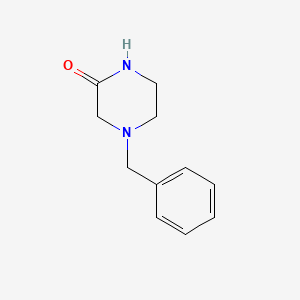Chemical structure of 1-Benzyl-3-oxopiperazine
