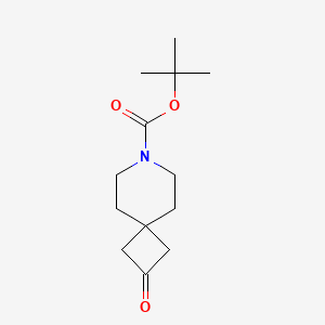 Chemical structure of 2-Oxo-7-azaspiro[3.5]nonane-7-carboxylate tert-butyl ester