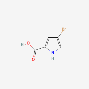 Chemical structure of 4-Bromopyrrole-2-carboxylic acid