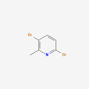 Chemical structure of 3,6-Dibromo-2-methylpyridine