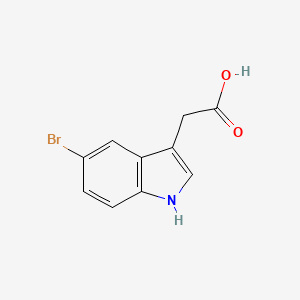 Chemical structure of 5-Bromoindole-3-acetic acid