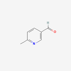 Chemical structure of 6-Methyl-3-pyridinecarboxaldehyde