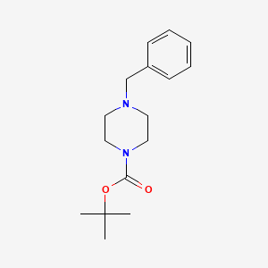 Chemical structure of 1-Boc-(4-benzyl)piperazine