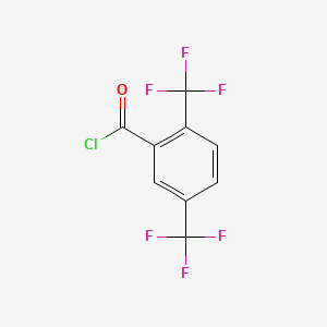 Chemical structure of 2,5-Bis(trifluoromethyl)benzoyl chloride