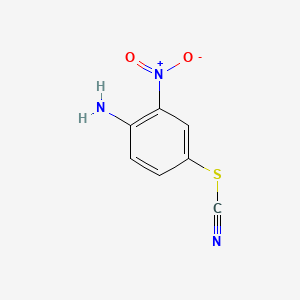 Chemical structure of 2-Nitro-4-thiocyanatoaniline