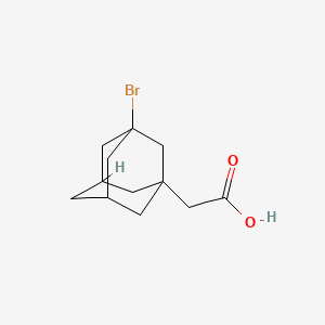 Chemical structure of 3-Bromoadamantane-1-acetic acid
