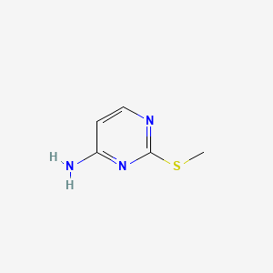 Chemical structure of 2-(methylthio)pyrimidin-4-amine