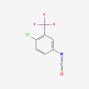 Chemical structure of 4-Chloro-3-(trifluoromethyl)phenyl isocyanate