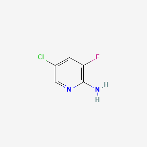 Chemical structure of 2-Amino-5-chloro-3-fluoropyridine