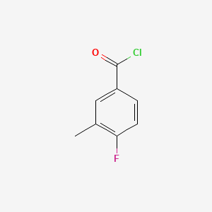 Chemical structure of 4-Fluoro-3-methylbenzoyl chloride