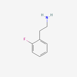 Chemical structure of 2-Fluorophenethylamine