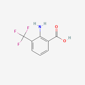 Chemical structure of 2-Amino-3-(trifluoromethyl)benzoic acid
