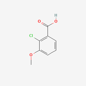Chemical structure of 2-Chloro-3-methoxybenzoic acid