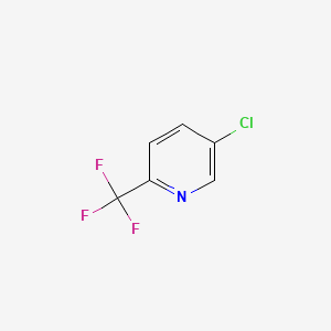 Chemical structure of 5-Chloro-2-(trifluoromethyl)pyridine